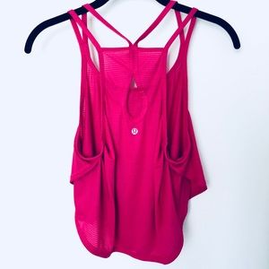 Lululemon Pink Cropped Tank